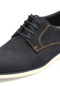 Pantofi OTTER bleumarin, 1099, din nabuc imagine