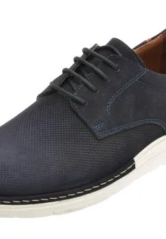 Pantofi OTTER bleumarin, E1971, din nabuc imagine