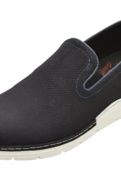 Pantofi OTTER bleumarin, E1972, din nabuc imagine