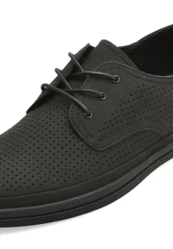 Pantofi OTTER negri, J260014, din piele naturala imagine