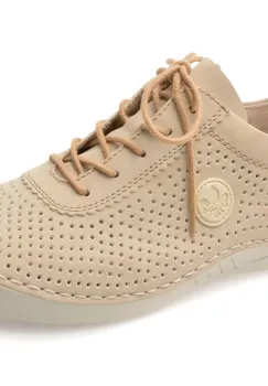 Pantofi RIEKER bej, 52546, din piele ecologica imagine