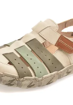 Pantofi RIEKER bej, L0379, din piele naturala imagine