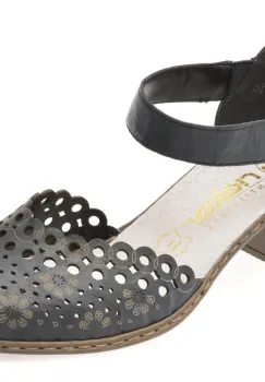 Pantofi RIEKER bleumarin, 40902, din piele naturala imagine