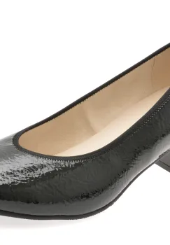 Pantofi RIEKER negri, 44650, din piele ecologica lacuita imagine