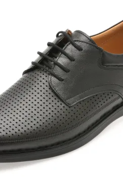 Pantofi SHOWMAN negri, SH5001, din piele naturala imagine