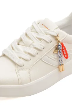 Pantofi sport ALDO albi, MTL72 SNEAKER, din piele ecologica imagine