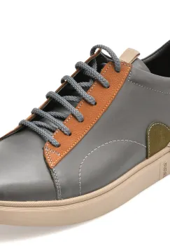 Pantofi sport BITE THE BULLET gri, 239715, din piele naturala imagine