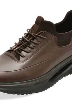 Pantofi sport BITE THE BULLET maro, RM120, din piele naturala imagine