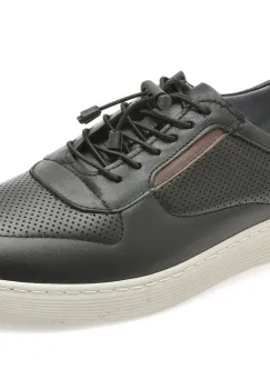 Pantofi sport BITE THE BULLET negri, OY2080, din piele naturala imagine