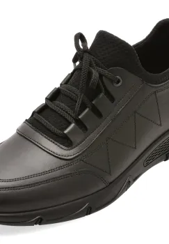 Pantofi sport BITE THE BULLET negri, RM114, din piele naturala imagine