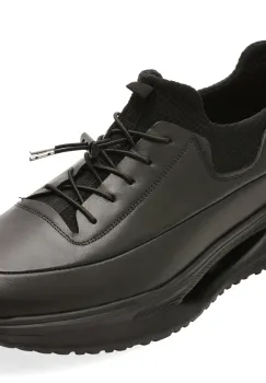 Pantofi sport BITE THE BULLET negri, RM120, din piele naturala imagine