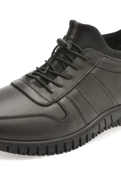 Pantofi sport BITE THE BULLET negri, RW1130, din piele naturala imagine