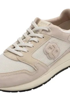 Pantofi sport BOSS bej, 4612, din material textil si piele naturala imagine