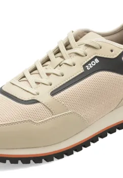 Pantofi sport BOSS bej, 7903, din material textil imagine