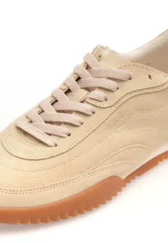 Pantofi sport BOSS bej, 8707, din piele intoarsa imagine