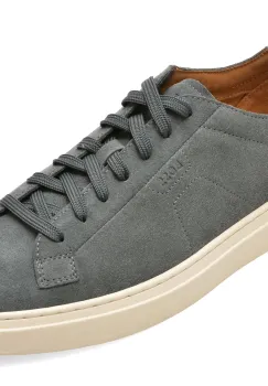 Pantofi sport BOSS gri, 3162, din piele naturala imagine