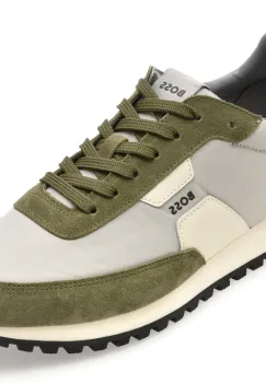 Pantofi sport BOSS gri, 8723, din material textil imagine