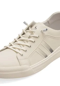 Pantofi sport CARIBU albi, V260005, din piele naturala imagine