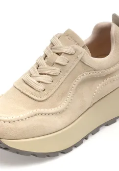 Pantofi sport EPICA albi, 6038, din piele intoarsa imagine