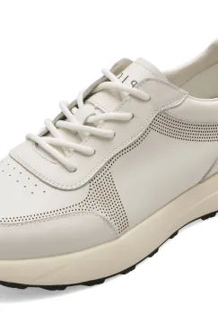 Pantofi sport EPICA albi, 63026, din piele naturala imagine