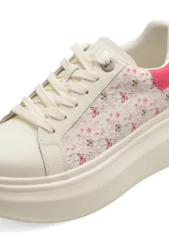 Pantofi sport EPICA albi, 706, din piele naturala imagine