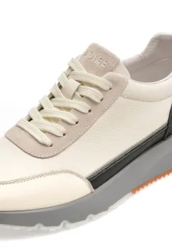 Pantofi sport EPICA albi, LN14, din piele naturala imagine