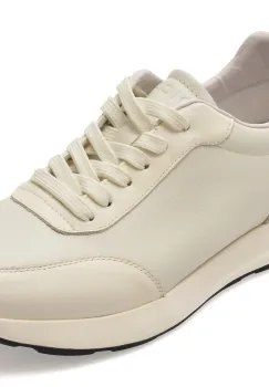 Pantofi sport EPICA albi, LN45, din piele naturala imagine