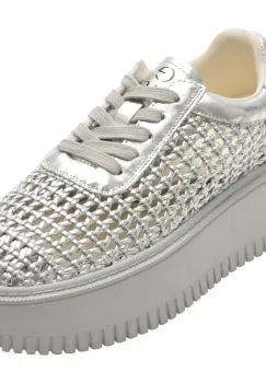 Pantofi sport EPICA argintii, 5362, din piele ecologica imagine