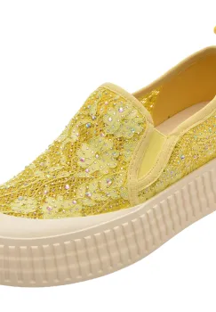 Pantofi sport EPICA galbeni, 5327, din material textil imagine