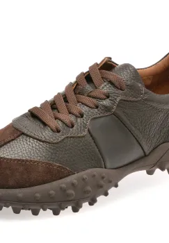 Pantofi sport EPICA maro, 589A406, din piele naturala imagine