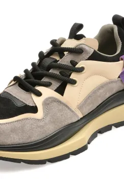 Pantofi sport EPICA negri, 2086, din material textil si piele naturala imagine