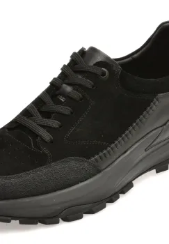 Pantofi sport EPICA negri, 2511A1, din piele naturala imagine