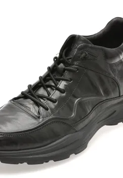 Pantofi sport EPICA negri, 58215, din piele naturala imagine