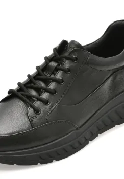 Pantofi sport EPICA negri, 58619, din piele naturala imagine