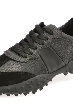 Pantofi sport EPICA negri, 589A406, din piele naturala imagine