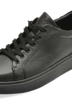 Pantofi sport EPICA negri, 59960, din piele naturala imagine