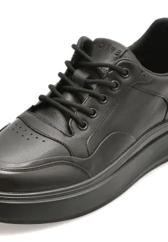 Pantofi sport EPICA negri, 81967, din piele naturala imagine