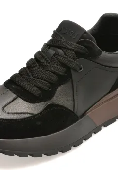 Pantofi sport EPICA negri, LN41, din piele naturala imagine