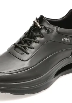 Pantofi sport EPICA negri, OB723, din piele naturala imagine