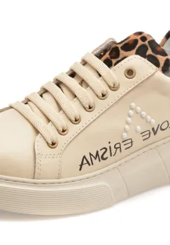 Pantofi sport ERISMA bej, 208907, din piele naturala imagine