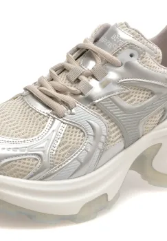 Pantofi sport FLAVIA PASSINI argintii, 66988, din material textil imagine