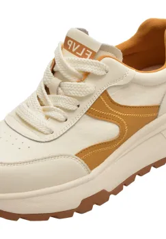 Pantofi sport FLAVIA PASSINI bej, 811, din piele naturala imagine