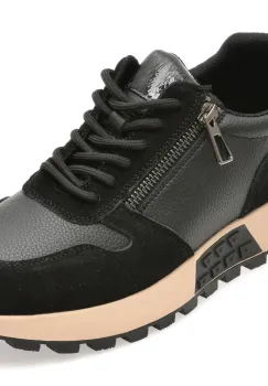 Pantofi sport FLAVIA PASSINI negri, 81850, din piele naturala imagine