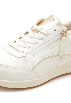 Pantofi sport GEOX albi, D65NQB, din piele ecologica imagine