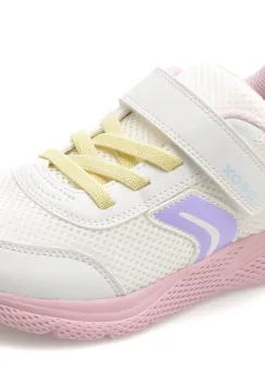 Pantofi sport GEOX albi, J36FWB, din material textil imagine