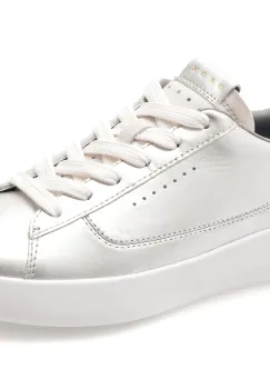 Pantofi sport GEOX argintii, D658KD, din piele naturala imagine