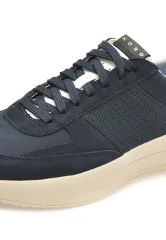 Pantofi sport GEOX bleumarin, U656KA, din material textil si piele naturala imagine