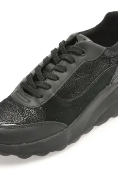 Pantofi sport GEOX negri, D45WAA, din piele naturala imagine