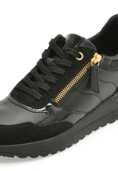 Pantofi sport GEOX negri, D4600A, din piele naturala imagine