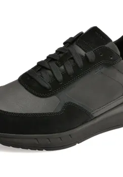 Pantofi sport GEOX negri, U55LCA, din material textil imagine